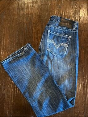 Rock & Roll Denim Pist0l Bootcut 34x36 Medium Blue Wash